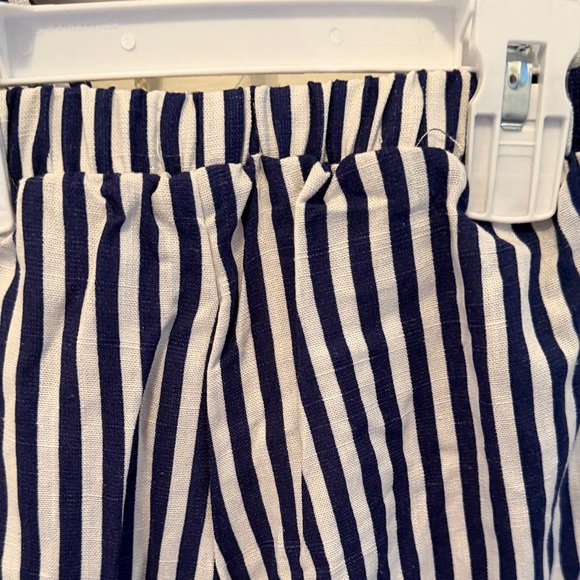 NWT Btween Navy and White Striped Set with bag 3 p/set size 4 linen blend - Picture 8 of 8